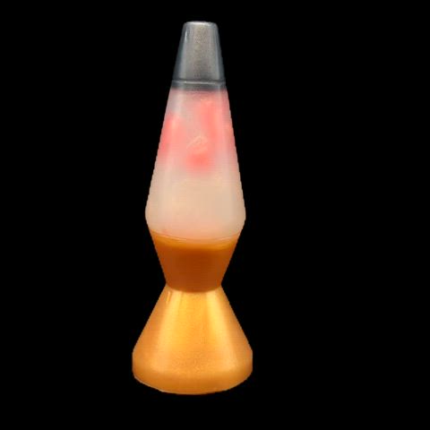 Lava lamp by day and by night