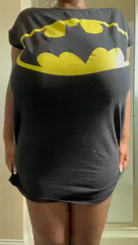 Batgirl with huge naturals by pornpica