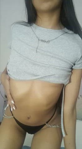 18 years old camgirl latina natural tits nipple piercing nipples sensual small tits