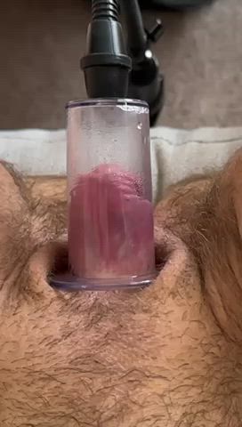 love how heavy my pumped cock feels bouncing around like that. who wants to suck