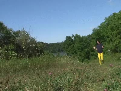 Mark Heffron - Yellow Pantyhose Hiking from Twin Valley Lake