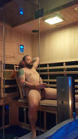 cock cock ring male masturbation sauna clip