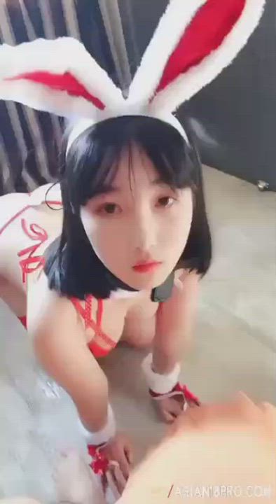 Asian Bunny Cosplay Feet Fetish Submissive clip