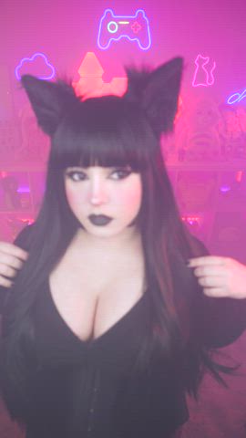 Big Tits Cleavage Clothed Cosplay Dominant Domination Dominatrix Goth r/Catgirls