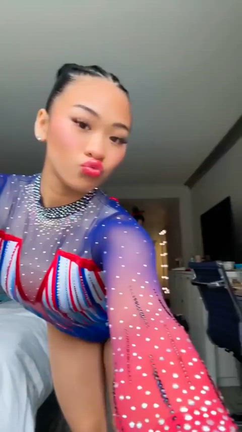 asian booty gymnast clip