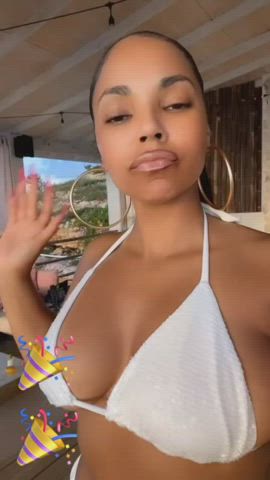 boobs ebony tease tits clip