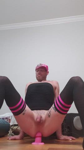 Anal Play Crossdressing Sissy Stockings clip