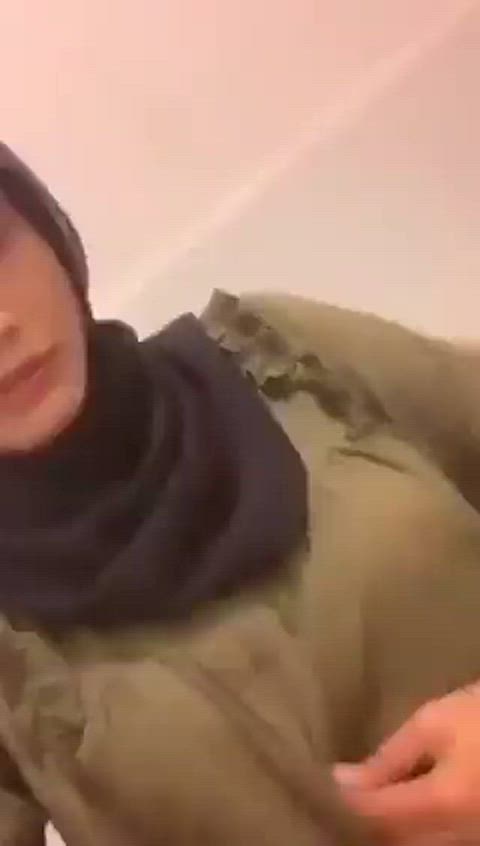 asian big tits hijab malaysian muslim nude public clip