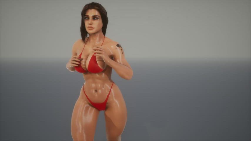 3D Big Tits Bikini Bouncing Tits clip