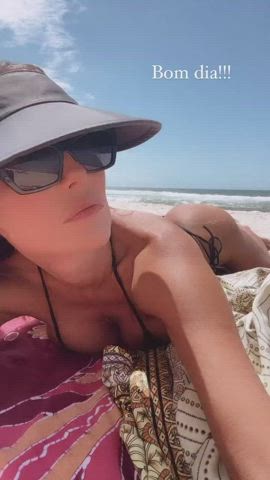 ass beach bikini brazilian celebrity cleavage milf clip