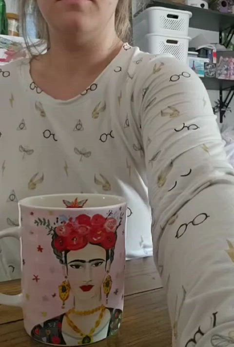 Coffee pjs and tits for Tuesday
