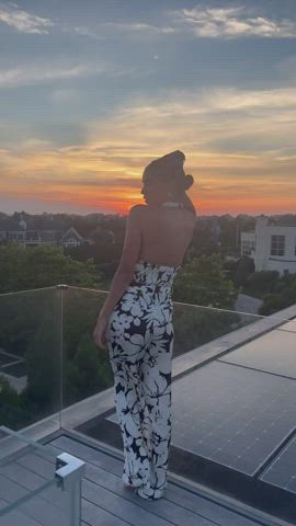 Rooftop sunset