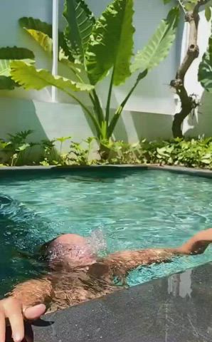 Huge Tits Slow Motion Swimming Pool clip