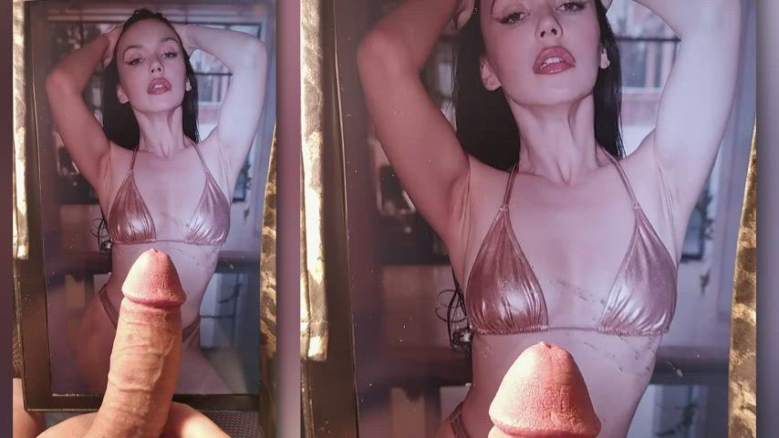 Olga Seryabkina - golden bikin cum tribute Porn GIF by yaichkict