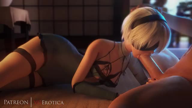 3D, Android_2B, Animated, Nier, Nier_Automata, Sound, VG_Erotica