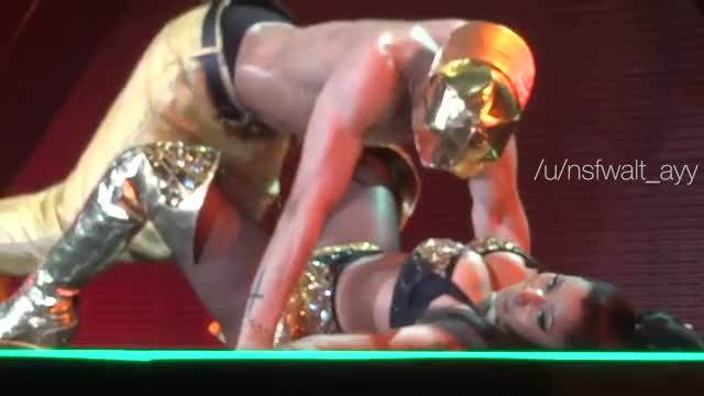 Nicki Minaj getting air humped missionary-style