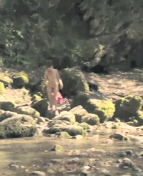 brunette cute natural tits nude nudes nudist nudity onlyfans outdoor solo clip