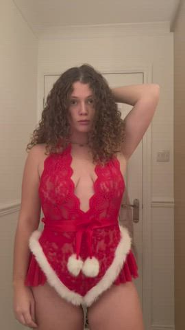 boobs christmas curly hair clip