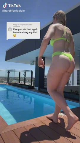 Ass Bikini Pool Thong TikTok clip