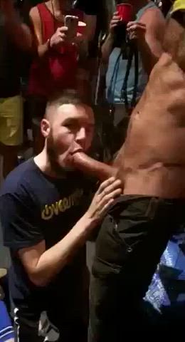 Blowing The Big Dick in Public