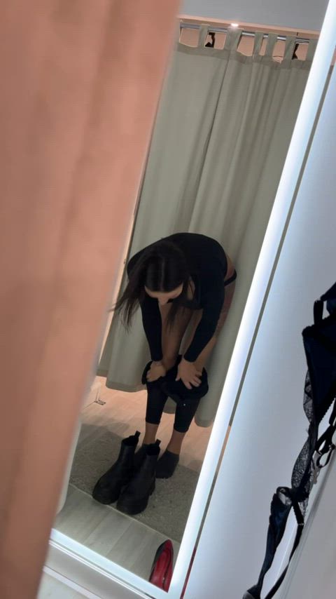 Caught in cam by a stranger while I was trying on new lingerie😰 OC