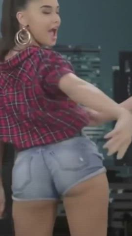 ass dancing jean shorts legs shorts clip