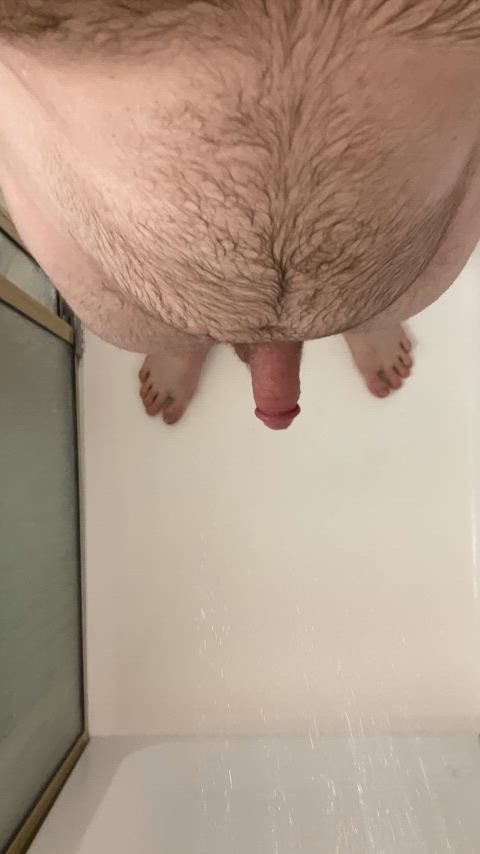 balls big balls cock feet shower thick cock thighs belly clip