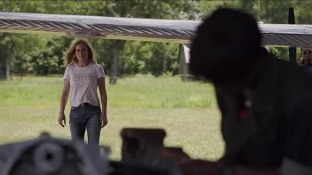 Brie Larson - Captain Marvel (2019) - in NIN t-shirt & blue-jeans (compilation)