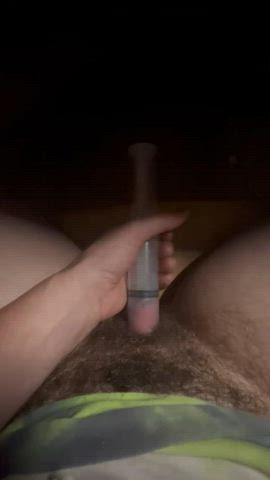 Jacking my clit pump off