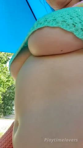 amateur big tits hotwife natural tits neighbor titty drop clip
