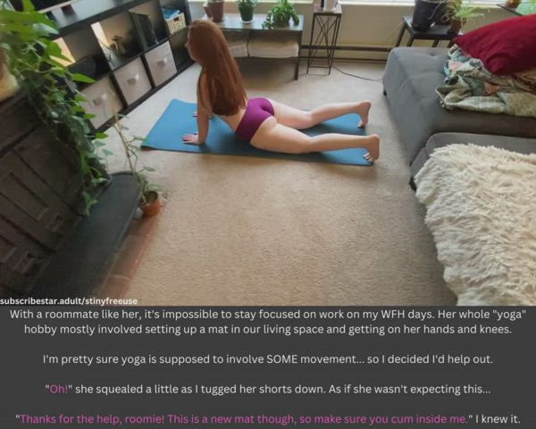 Taking Advantage of My Roommate's "Yoga" Hobby!