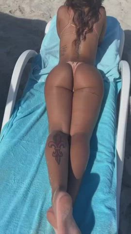 Beach Big Ass Bikini Ebony Teen r/BrownChicksWhiteDicks Porn GIF by ukthots