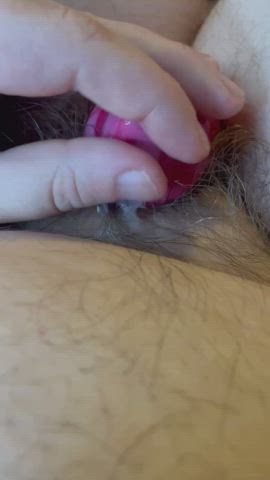 dildo fantasy hairy hairy pussy precum clip