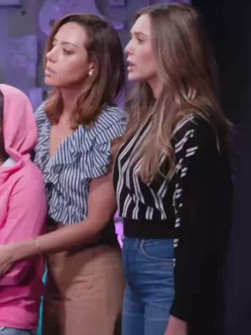 I want a front row seat to watch Aubrey Plaza and Elizabeth Olsen fucking each other’s