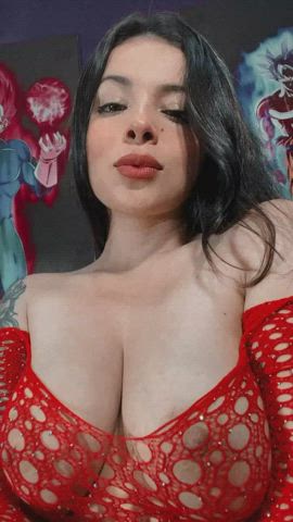boobs colombian latina lesbian lingerie lips lipstick clip