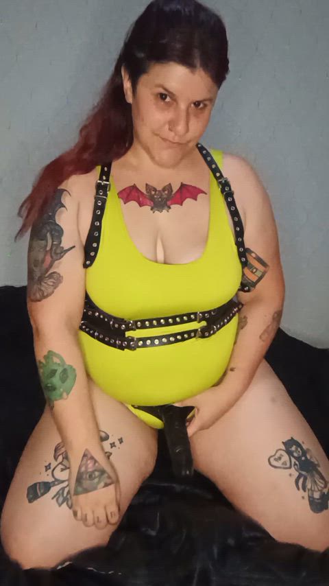 anal play bbw dildo femdom harness latina onlyfans pegging sissy tattoo clip