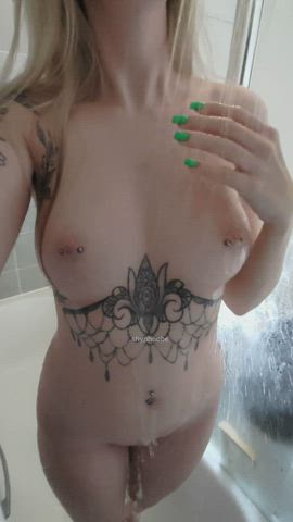 alt boobs natural tits nipple piercing pierced tattoo teen tits tattedphysique clip