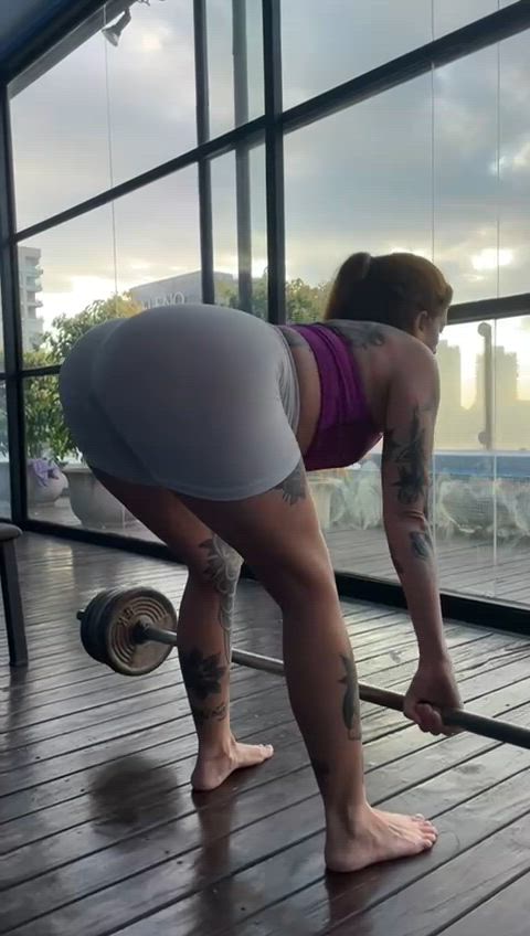 ass big ass booty gym onlyfans pawg redhead thick-booty clip