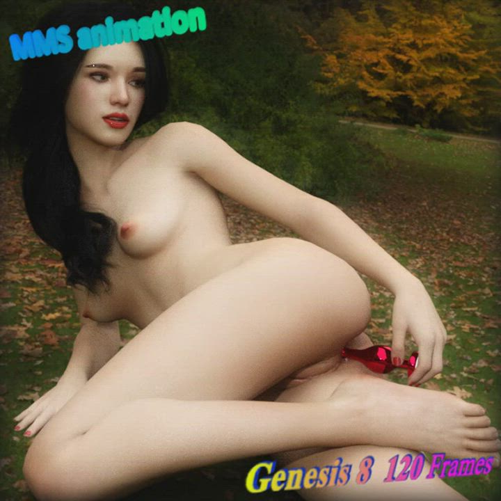 3D Animation Dildo Masturbating Naked VR clip