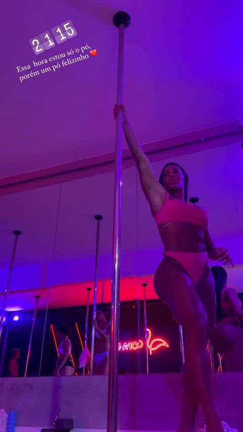 ass big ass big tits brazilian celebrity dancing muscular girl pole dance clip