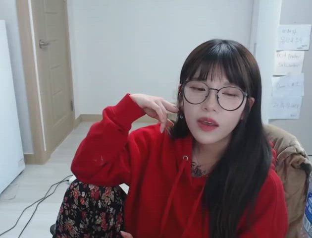 asian beautiful cute fart fart fetish glasses korean clip