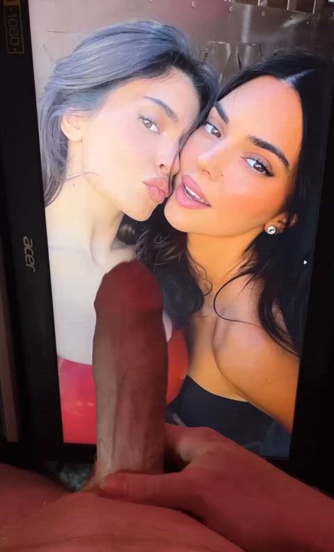 celebrity cum cumshot cumshots kendall jenner kylie jenner masturbating tribute clip