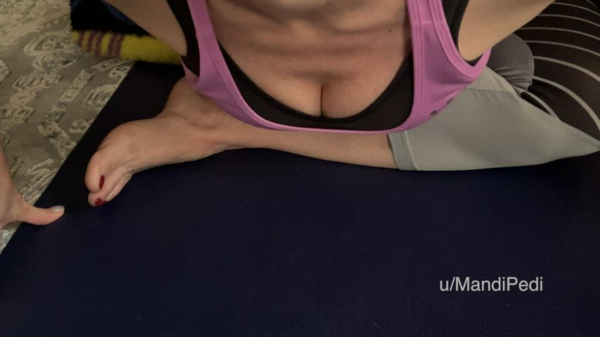 Hot Yoga Video. Feet from every angle. Long version at OnlyFans with way more shots.