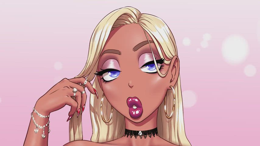 animation bbc blonde cheating cuckold deepthroat girlfriend interracial rule34 clip