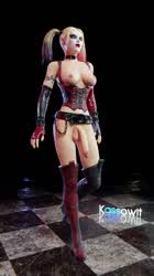 Harley Quinn going from flaccid to *very* erect [Kassowit]