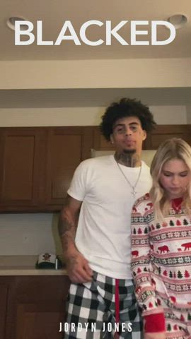 Blonde Interracial Teen TikTok clip