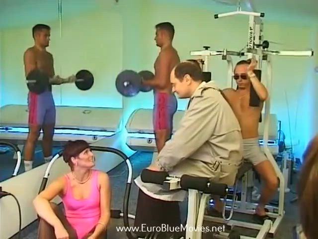 Mature fitness instructor gets them way too excited. Every cumshot but the first