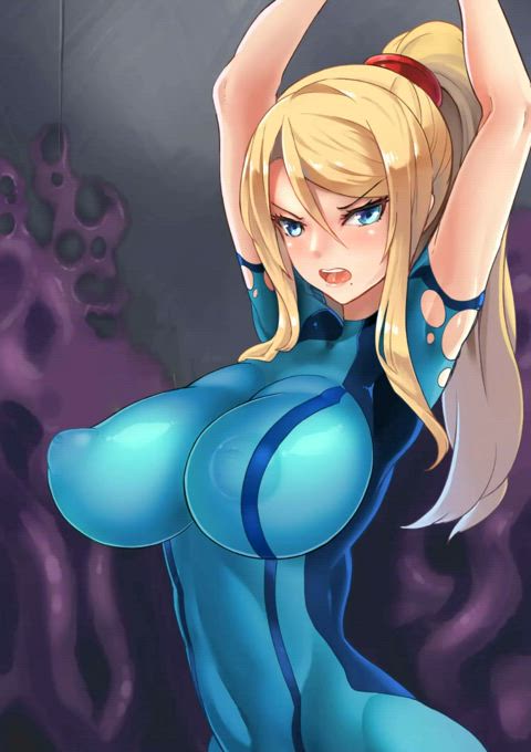 animation anime big tits bodysuit forced hentai milking nipple play rule34 tentacles