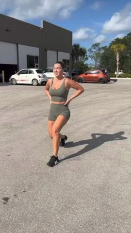 avery big ass big tits workout clip