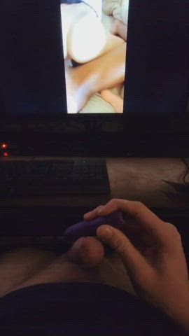 Cum Masturbating Ruined Orgasm Vibrator clip